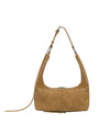 Stand Oil Tickle Bag — Glossy Half-Moon Crossbody — Camel