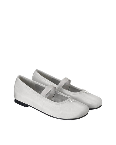 Stand Oil Faye Mary Jane — Semi-Square Flat — Mesh Silver