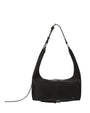 Stand Oil Tickle Bag — Glossy Half-Moon Crossbody — Black