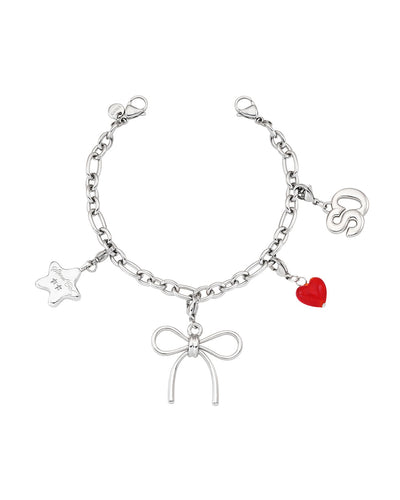 Stand Oil Memory Link Chain Bag Charm — Silver