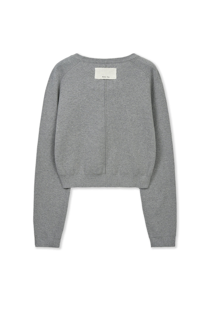 Matin Kim Raglan Sleeve Knit Pullover — Gray