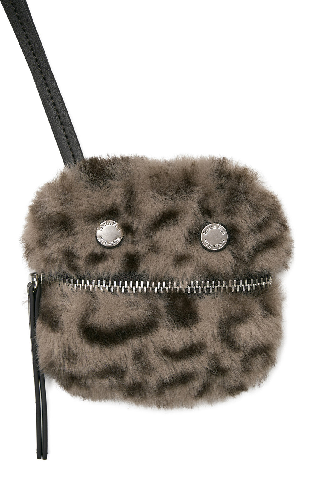 Matin Kim Leopard Mini Pouch — Gray