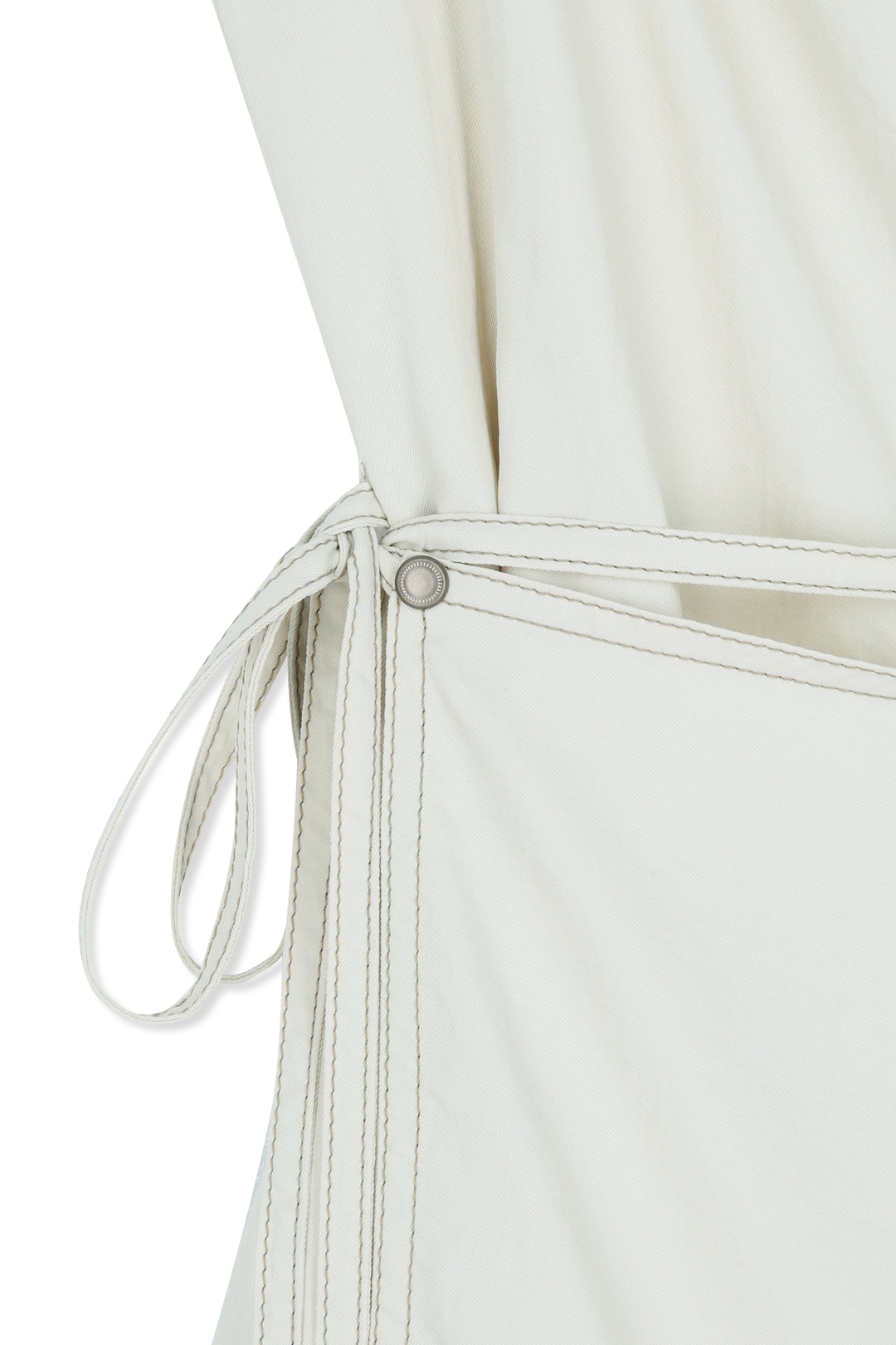 Matin Kim Sleeveless Wrap Dress — Cream