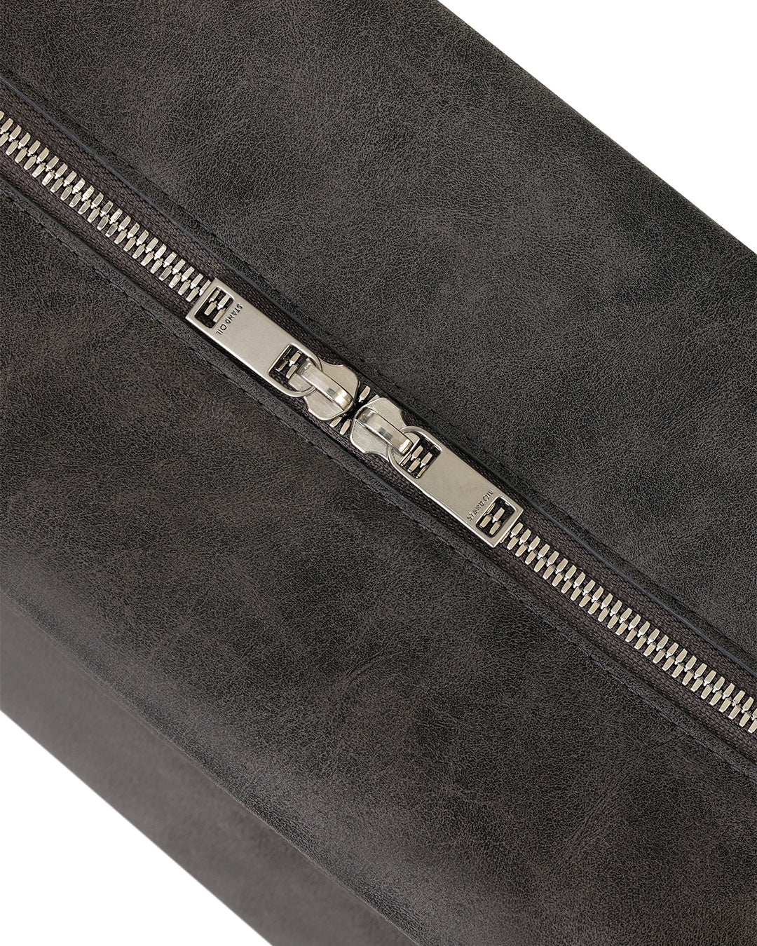 Stand Oil Zuni Bag — Washed Leather Crossbody — Gray
