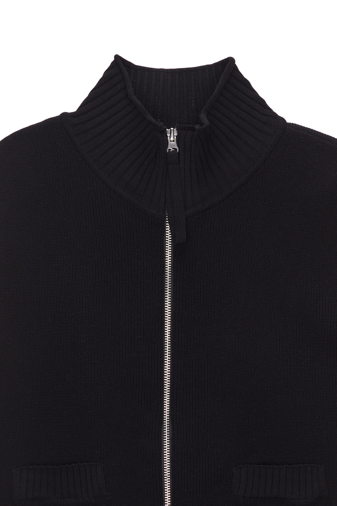 Matin Kim Spell Point Stripe Knit Vest — Black