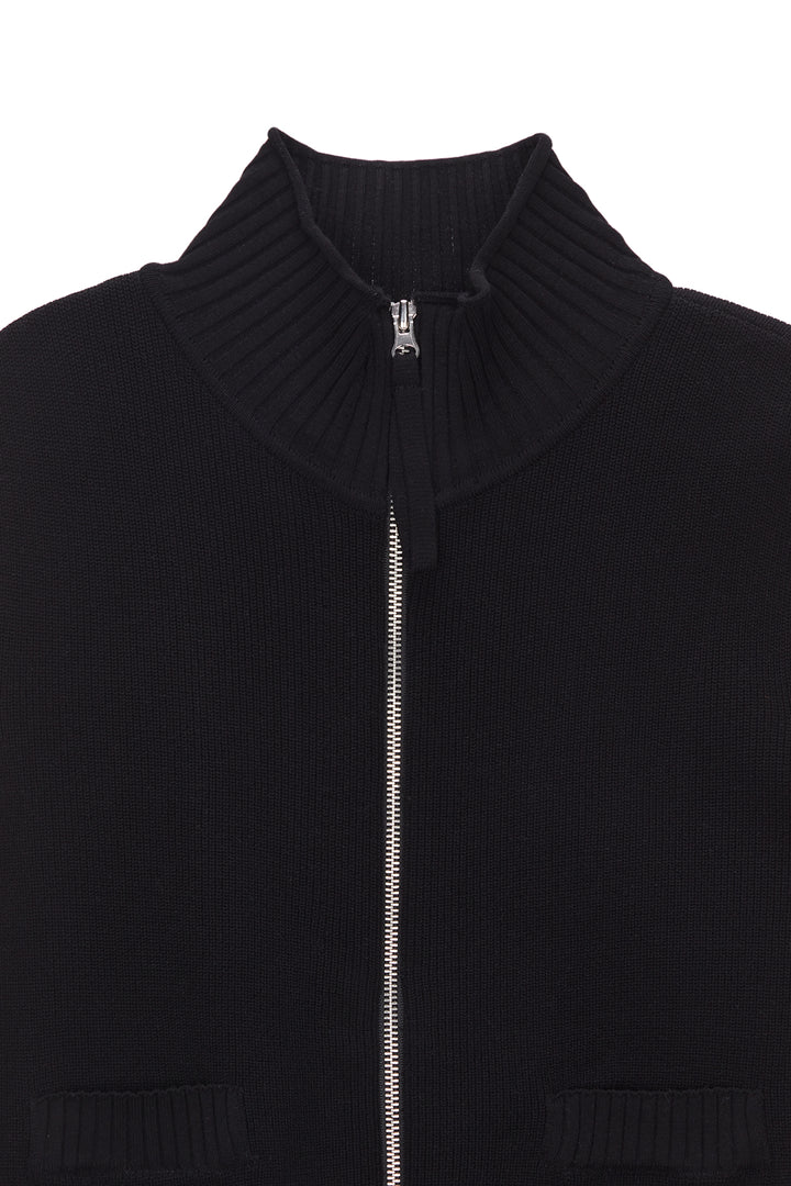 Matin Kim Spell Point Stripe Knit Vest — Black