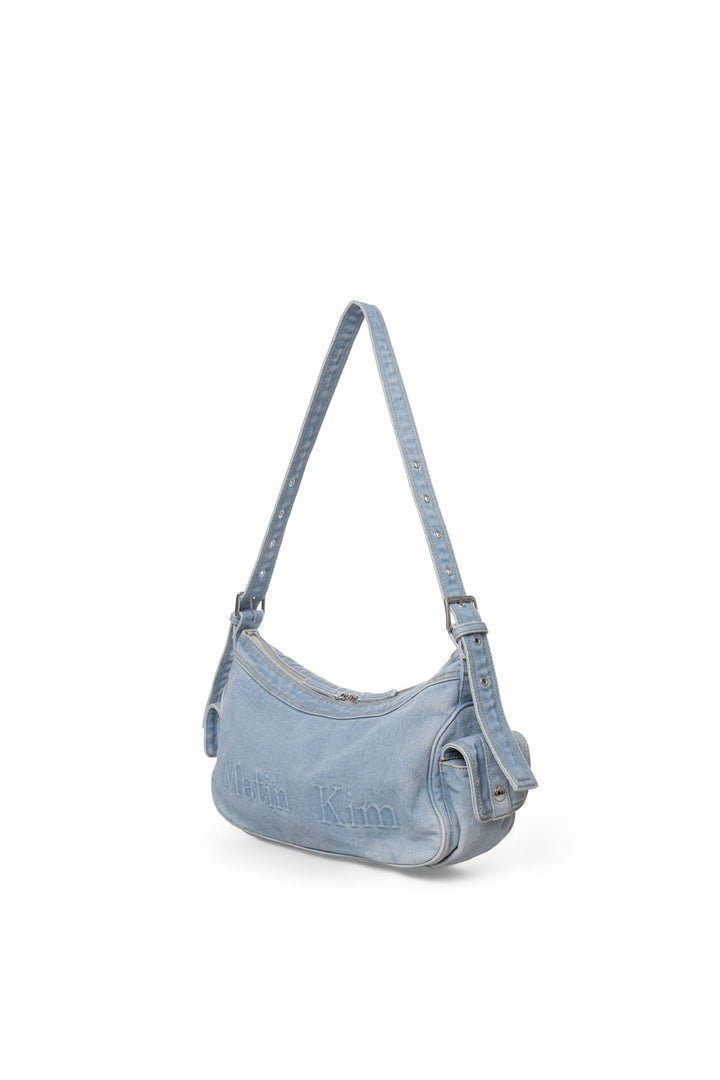 Matin Kim Dust Denim Side Pocket Bag — Light Blue