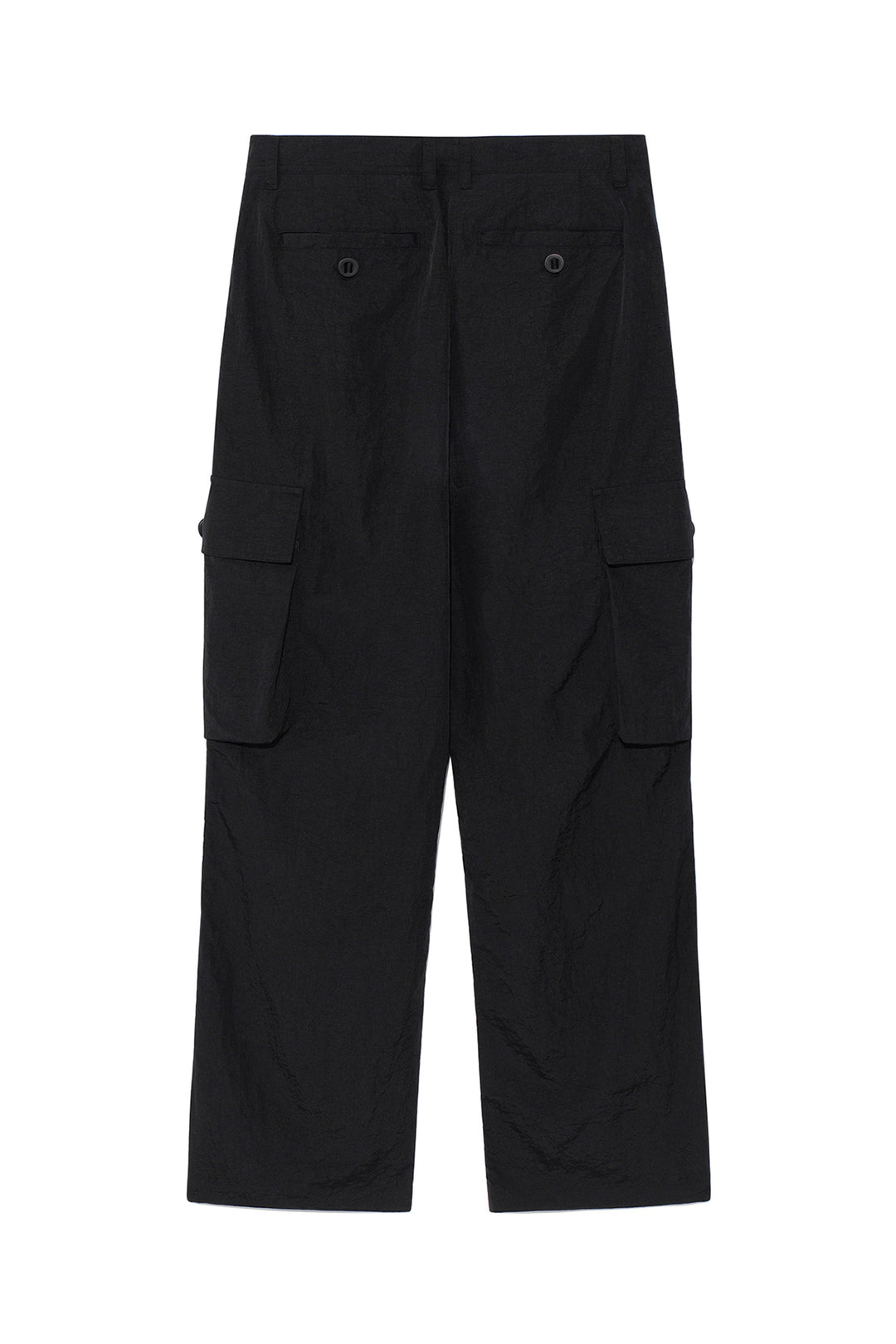 Matin Kim String Nylon Cargo Pants — Black