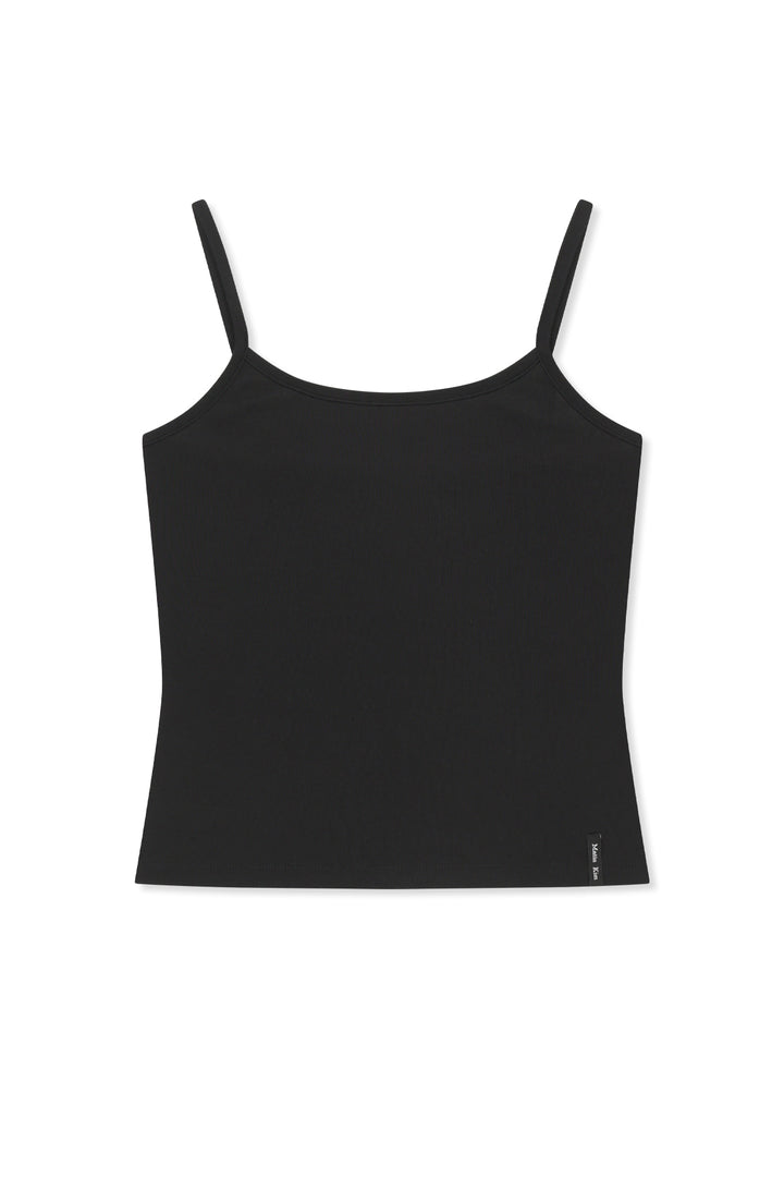 Matin Kim 3/4 Sleeve Layered Tank Top — Black