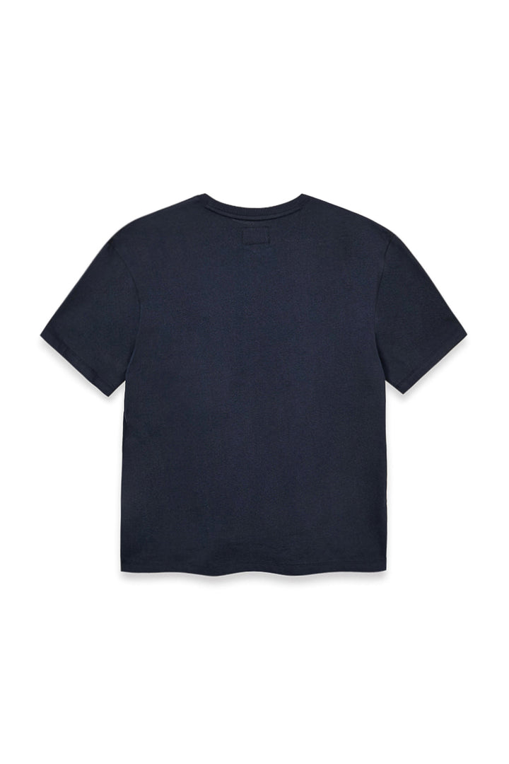 Matin Kim Vintage Logo Graphic Top — Navy blue