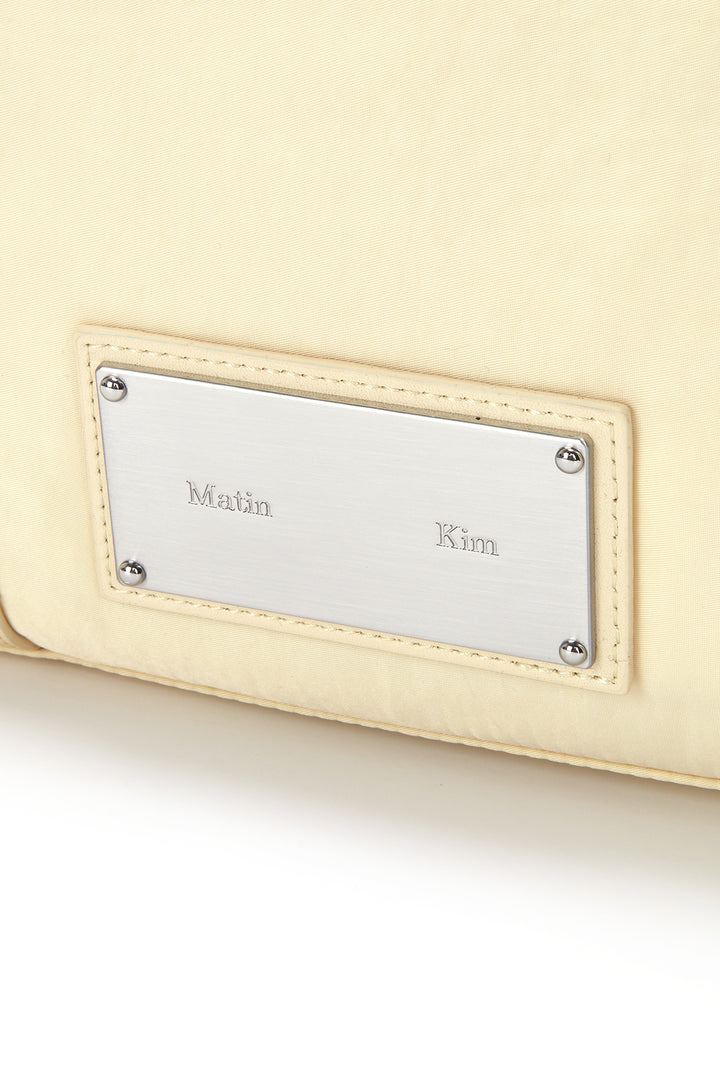 Matin Kim Sporty Nylon Tote Bag — Cream