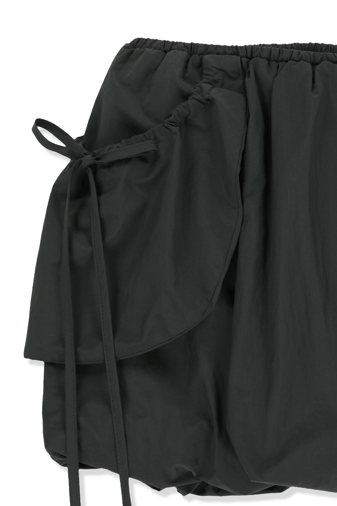 Matin Kim Strap Detail Balloon Skirt — Charcoal