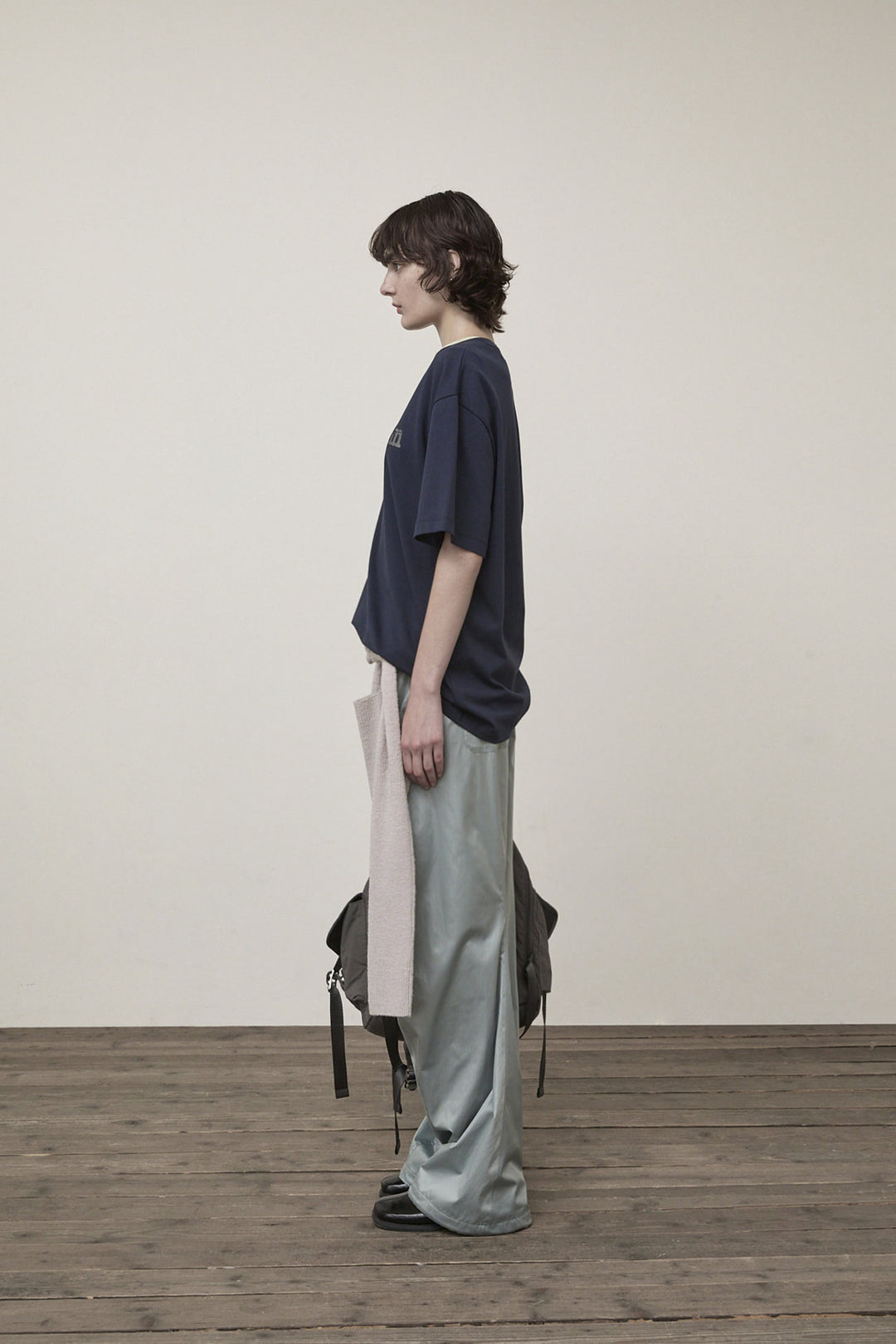 Matin Kim Vintage Logo Graphic Top — Navy blue