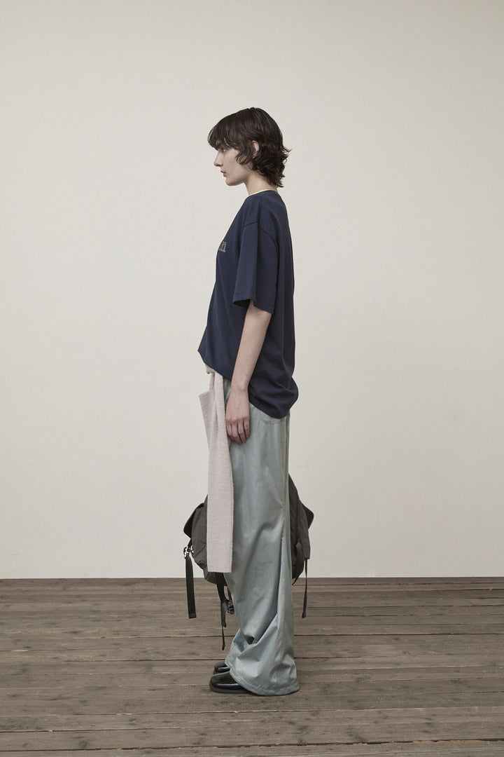 Matin Kim Vintage Logo Graphic Top — Navy blue