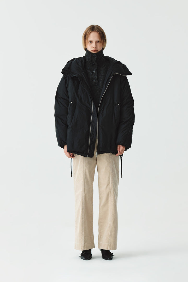 KIMMATIN Logo Padded Goose Down Jumper — Black