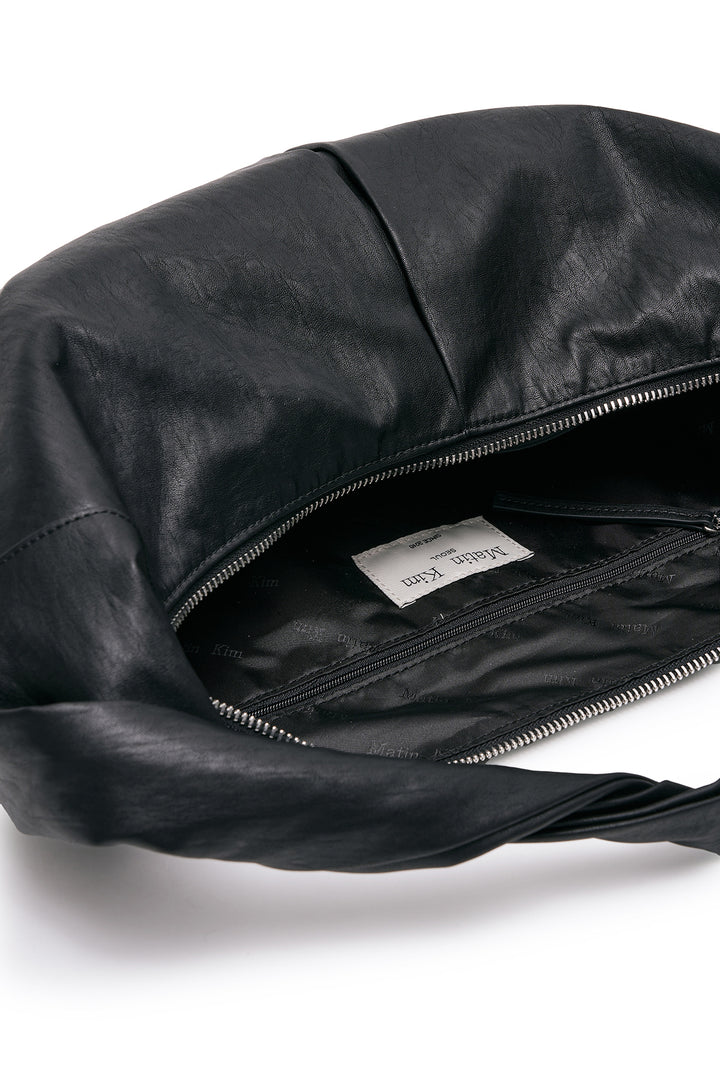 Matin Kim Twist Handle Small Hobo Bag — Black