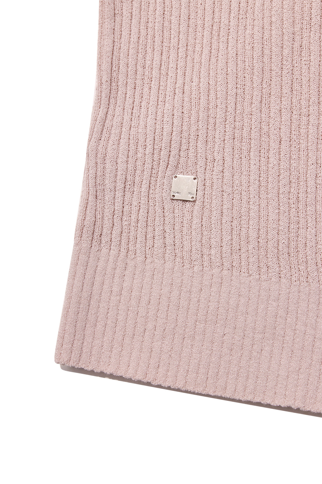 Matin Kim Wrap Sleeveless Knit Hoody in Light — Pink