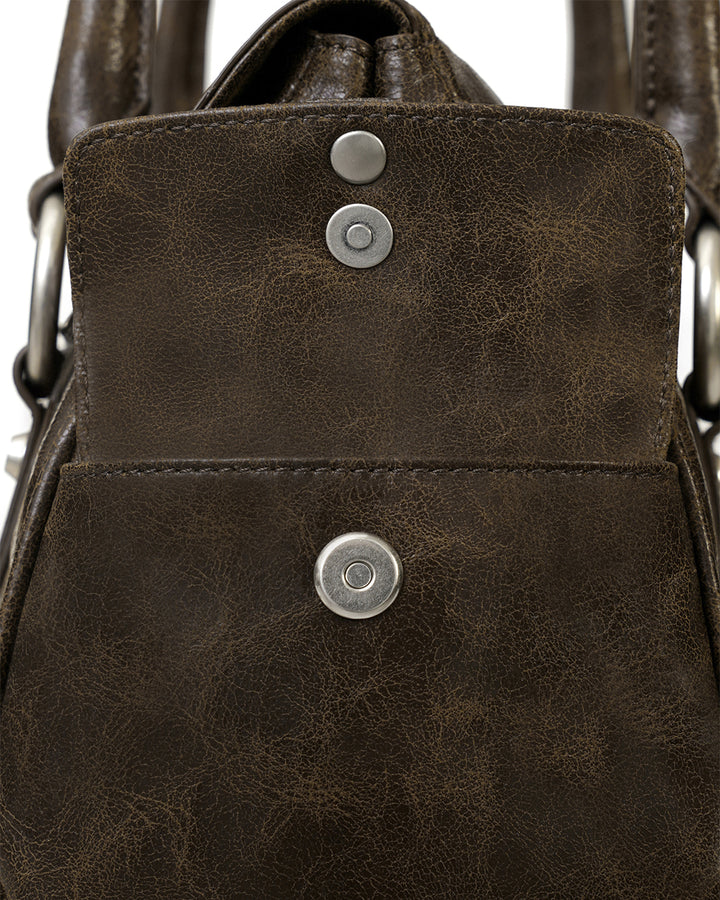 Stand Oil Beni Bag — Vintage Nubuck Crossbody — Brown