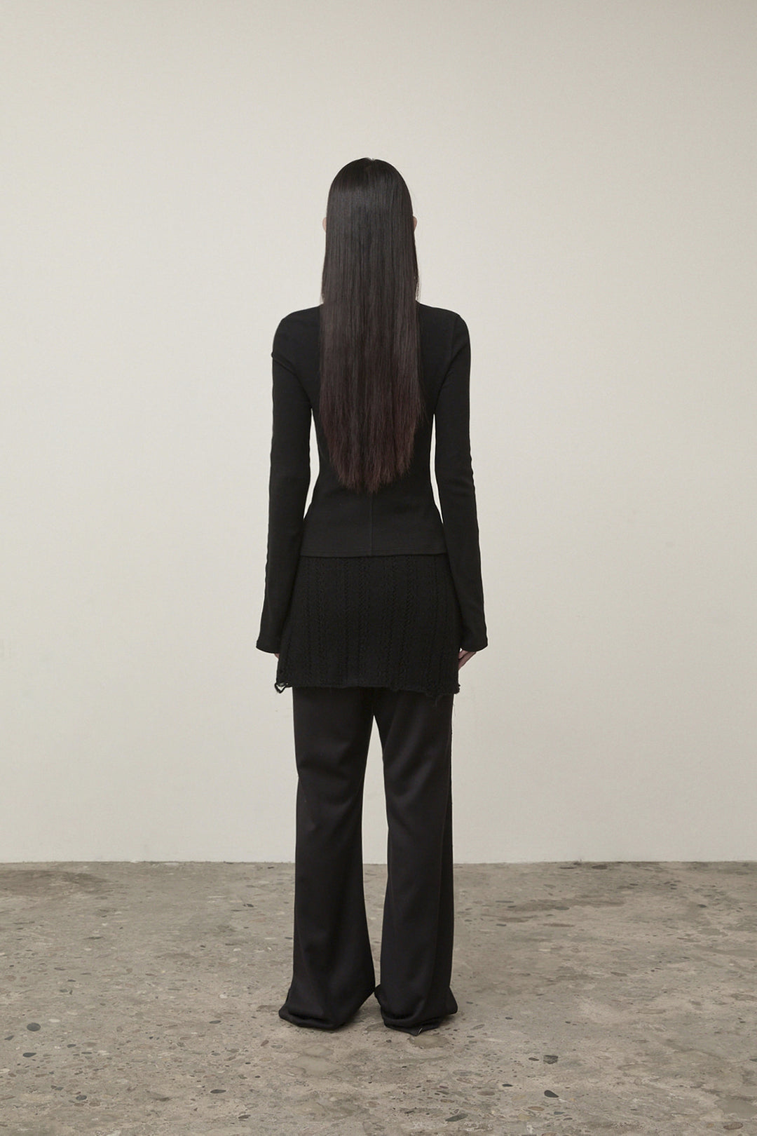 Matin Kim Snap Detail Slim Top — Black