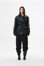 KIMMATIN Pocket Rivet Loose Fit Sweat Pants — Black