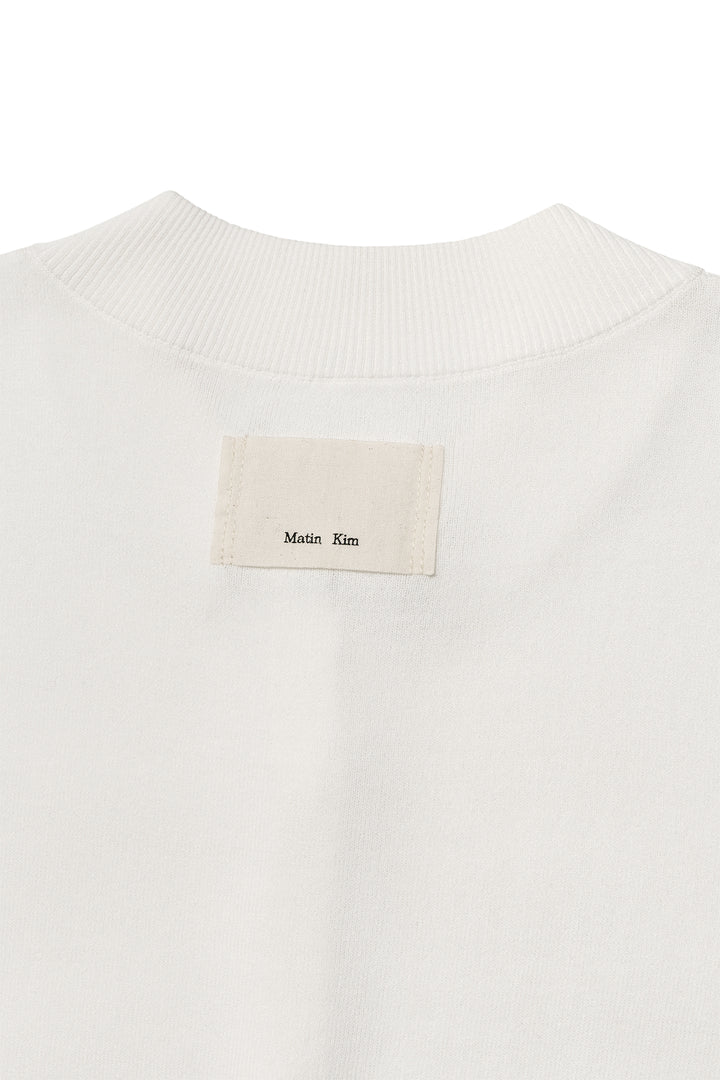 Matin Kim Pocket Point Half Cardigan — Ivory