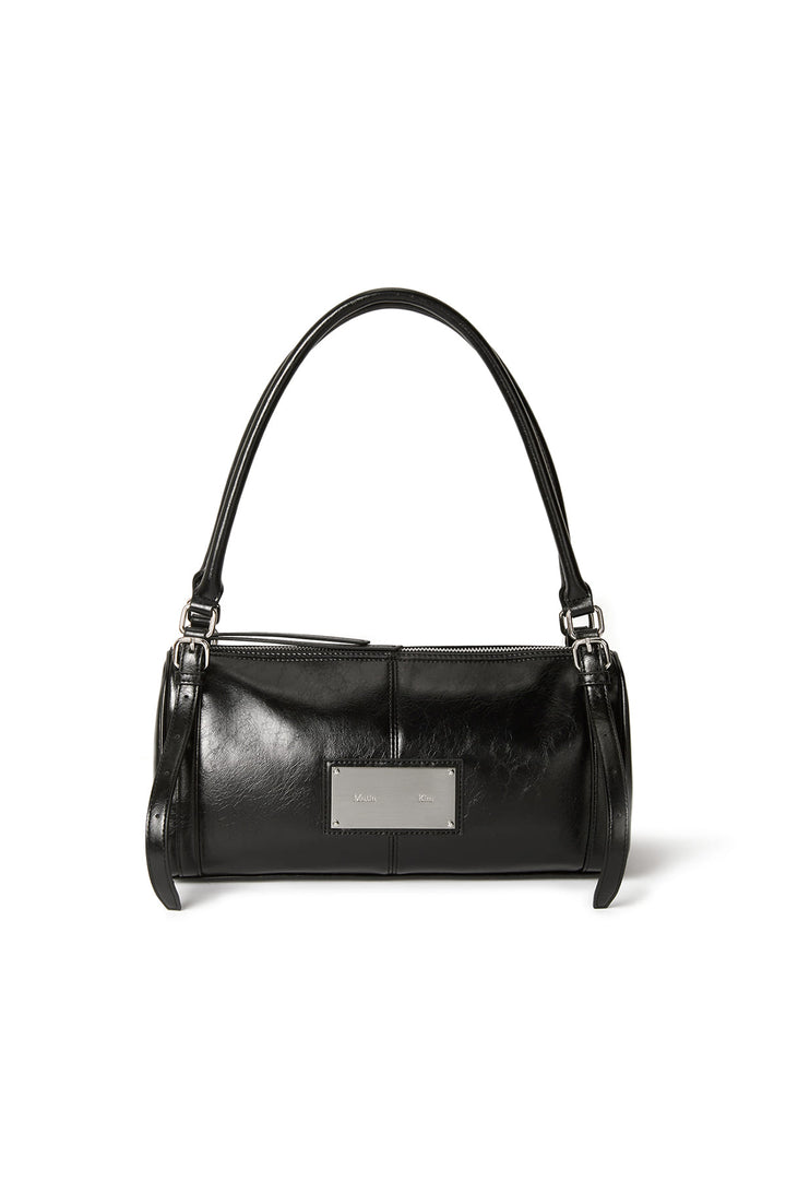 Matin Kim Buckle Strap Shoulder Bag — Black