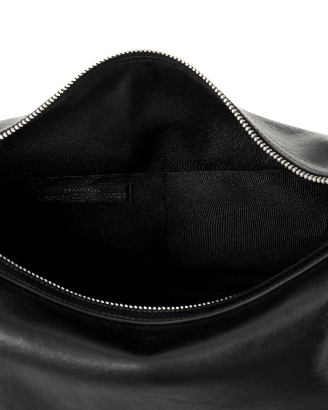Stand Oil Mushy Bag — Nubuck Slouch Tote — Black