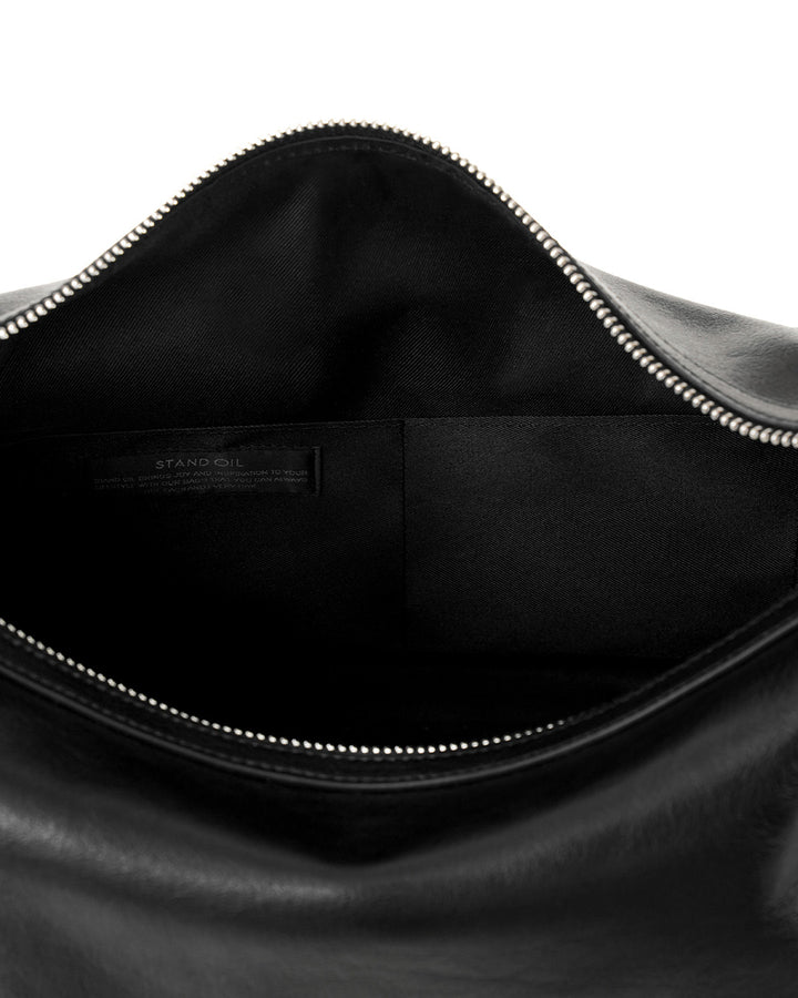 Stand Oil Mushy Bag — Nubuck Slouch Tote — Black