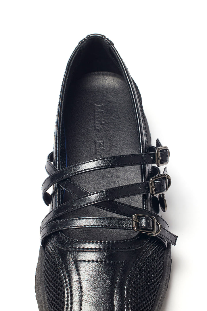 Matin Kim Mesh Mary Jane Sneaker — Black