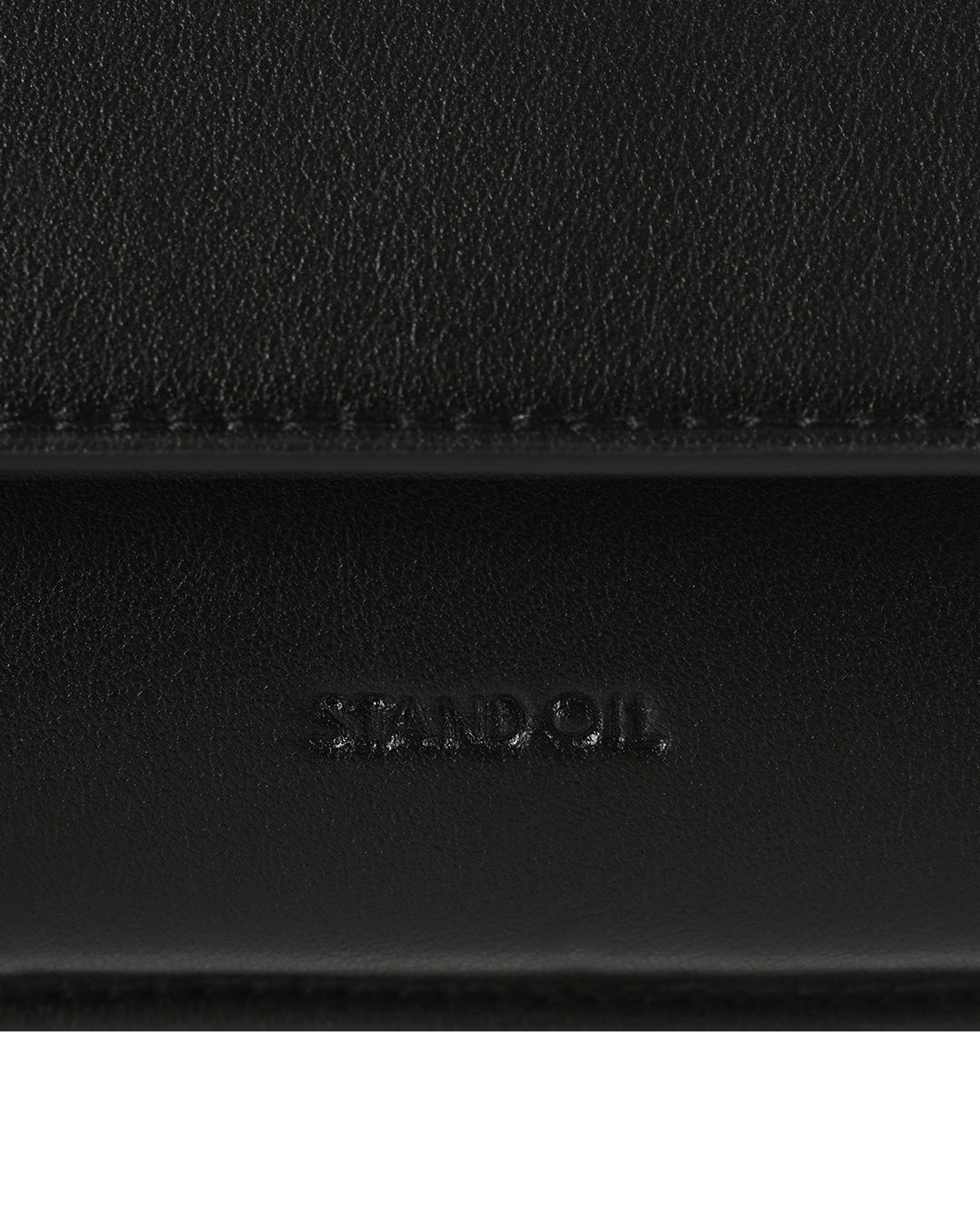 Stand Oil Chubby Zipper Wallet — Black