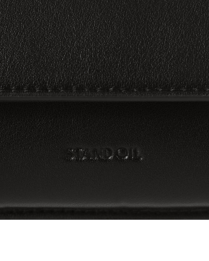 Stand Oil Chubby Zipper Wallet — Black