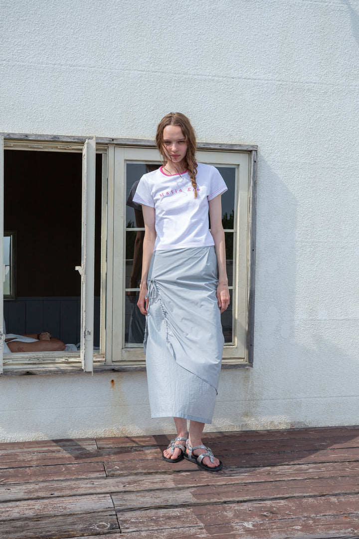 Matin Kim Color Point Arch Logo Top — White