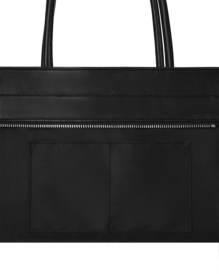 Stand Oil Linea Suede Crossbody Bag — Black