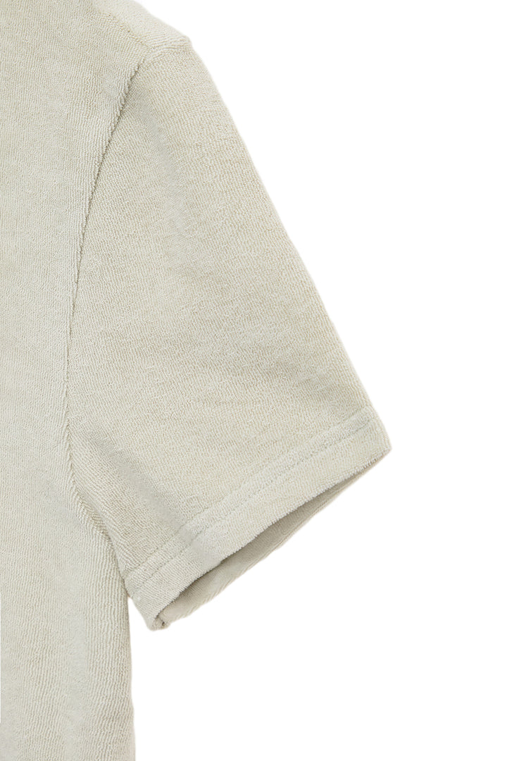 Matin Kim Logo Point Terry Crop Top — Green