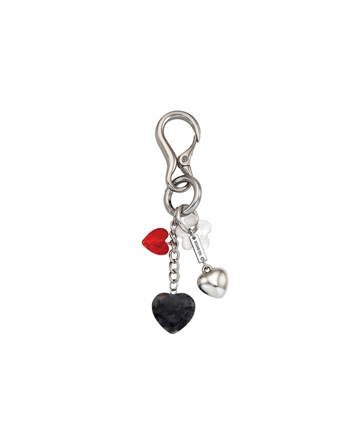 Heart Berry Keyring · 하트 베리 키링 — Silver