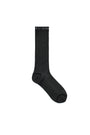 Matin Kim Sheer Glitter Crew Socks — Black