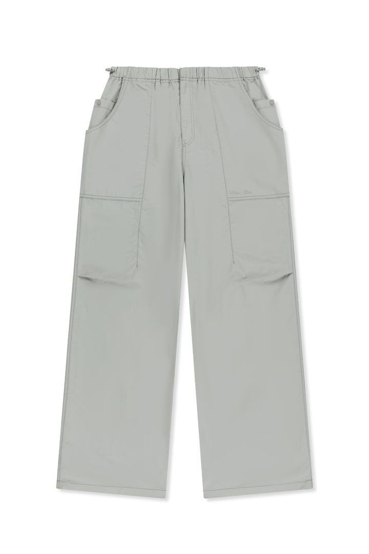 Matin Kim Multi Panel Parachute Pants — Light Grey
