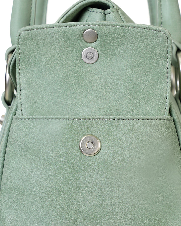 Stand Oil Beni Bag — Vintage Nubuck Crossbody — Mint