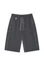 Matin Kim Side Taping Bermuda Shorts — Charcoal