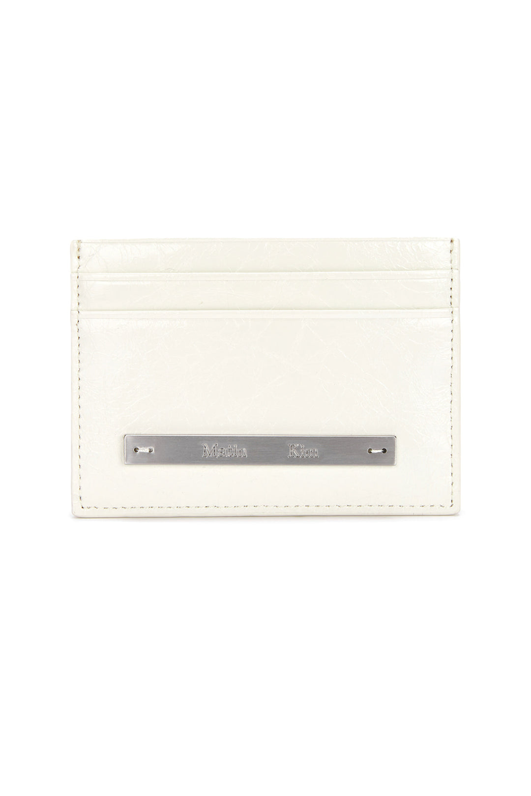 Matin Kim Glossy Card Wallet — Ivory
