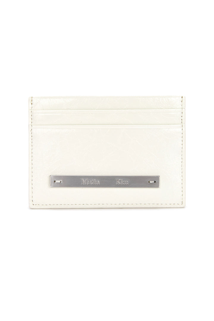 Matin Kim Glossy Card Wallet — Ivory
