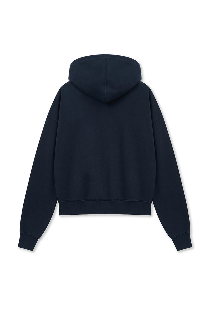Matin Kim Graffiti Logo Zip Hoodie — Navy blue