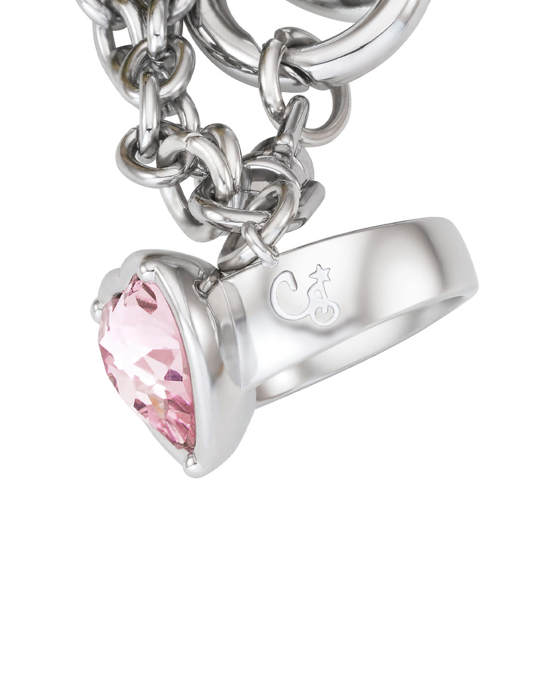 Stand Oil Princess Bear Keyring — Silver