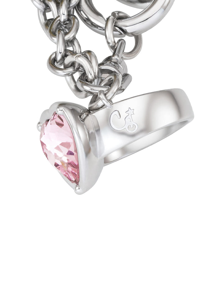 Stand Oil Princess Bear Keyring — Silver