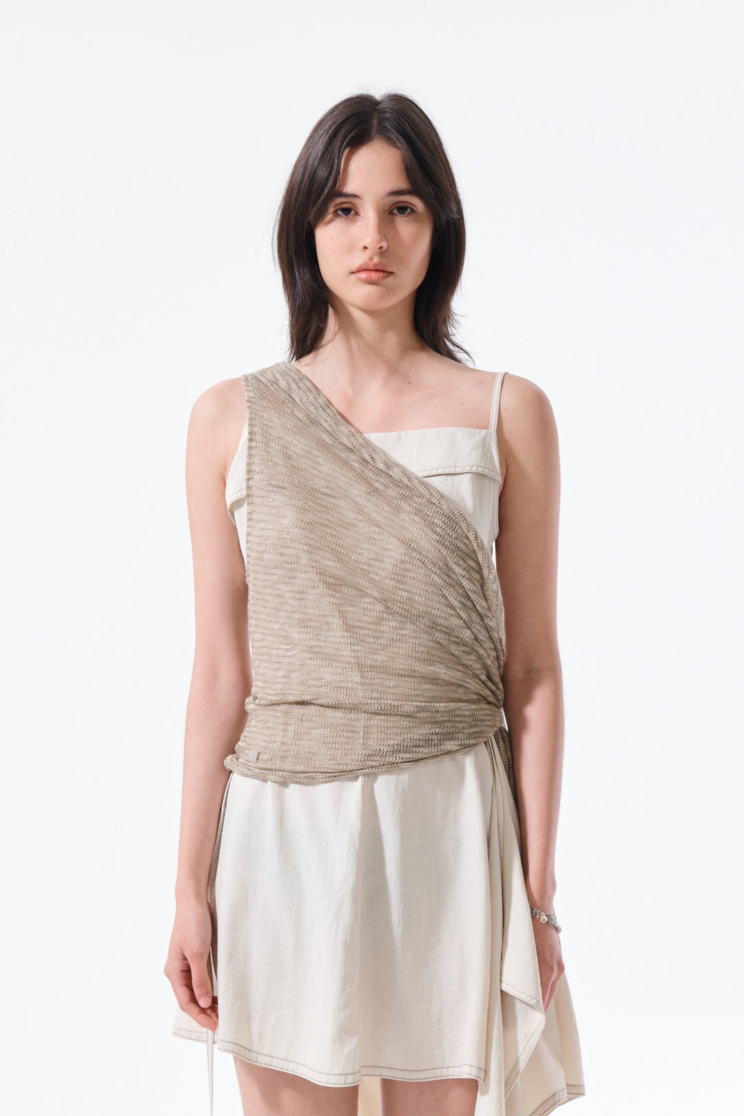 Matin Kim Transformable Cover Up Scarf — Khaki