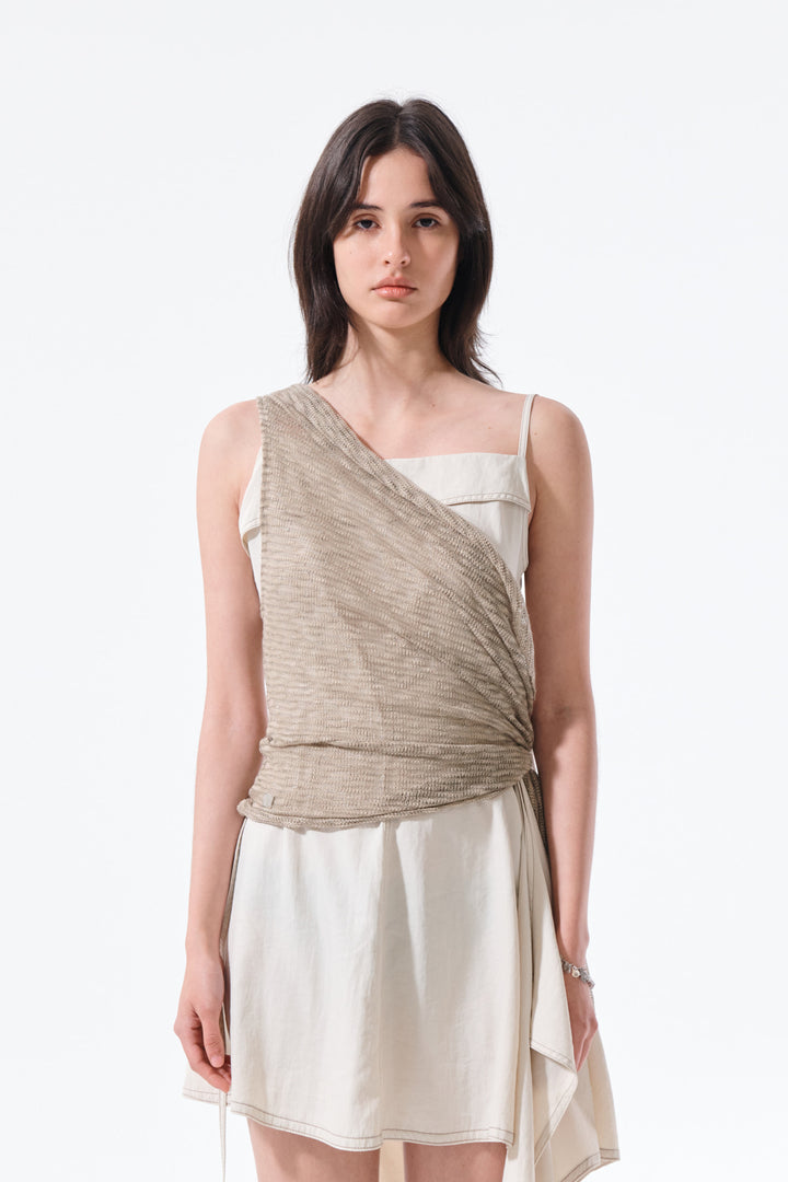 Matin Kim Transformable Cover Up Scarf — Khaki