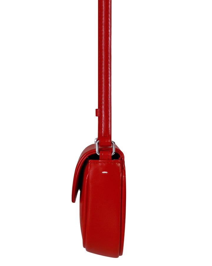 Stand Oil Mino Bag — Half Moon Crossbody — Red