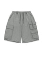 Matin Kim Terry Utility Pocket Bermuda — Gray