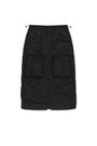Matin Kim Patch Pocket Shirring Nylon Skirt — Black