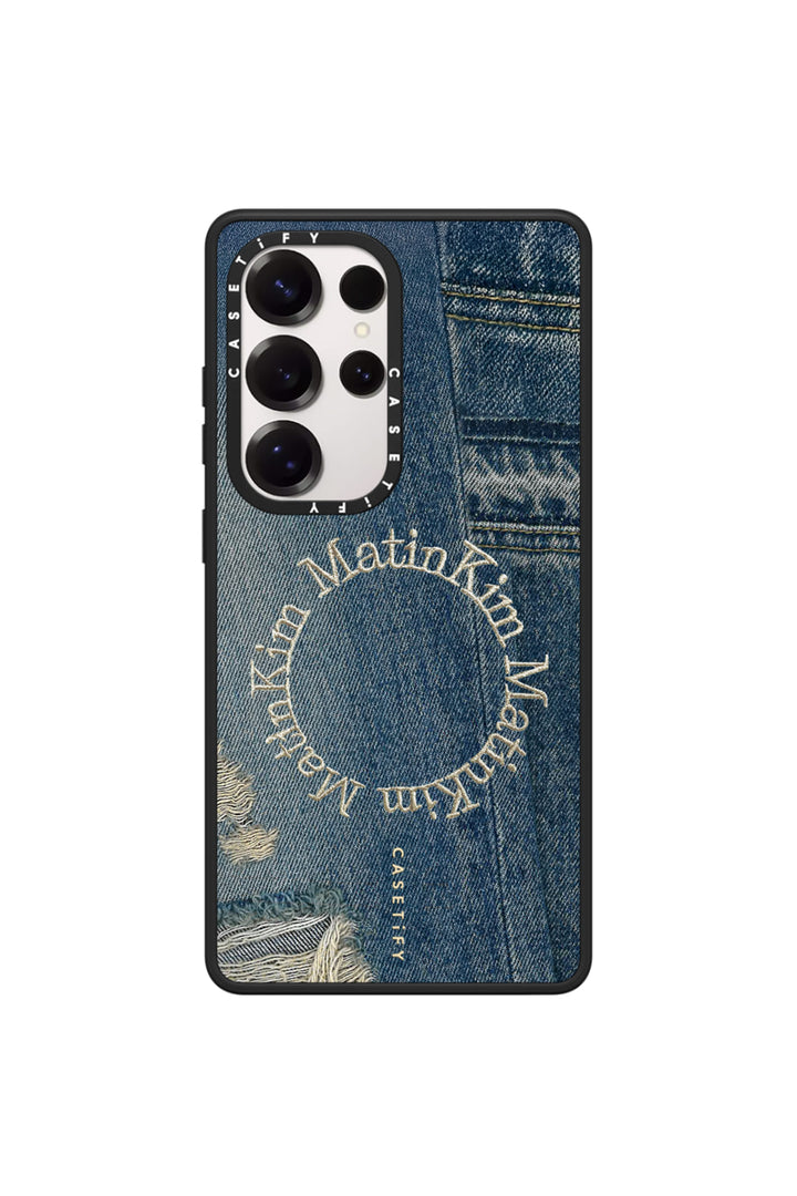 Matin Kim x Casetify Denim Circle iPhone Case — Blue